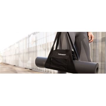 Saltea fitness Therabody Yoga Mat, Anti-alunecare, 0.5 cm grosime, Negru