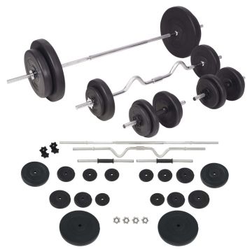 Set de haltere și gantere 90 kg