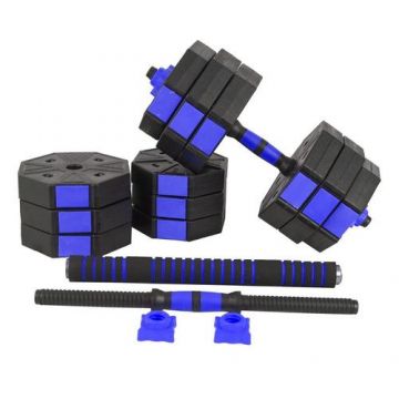 Set gantere si haltera reglabile hex HomeFit 30kg