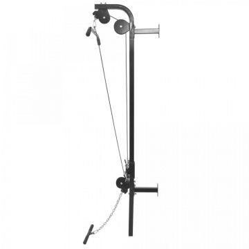 Turn de forță montat pe perete, set haltere și gantere 60,5 kg